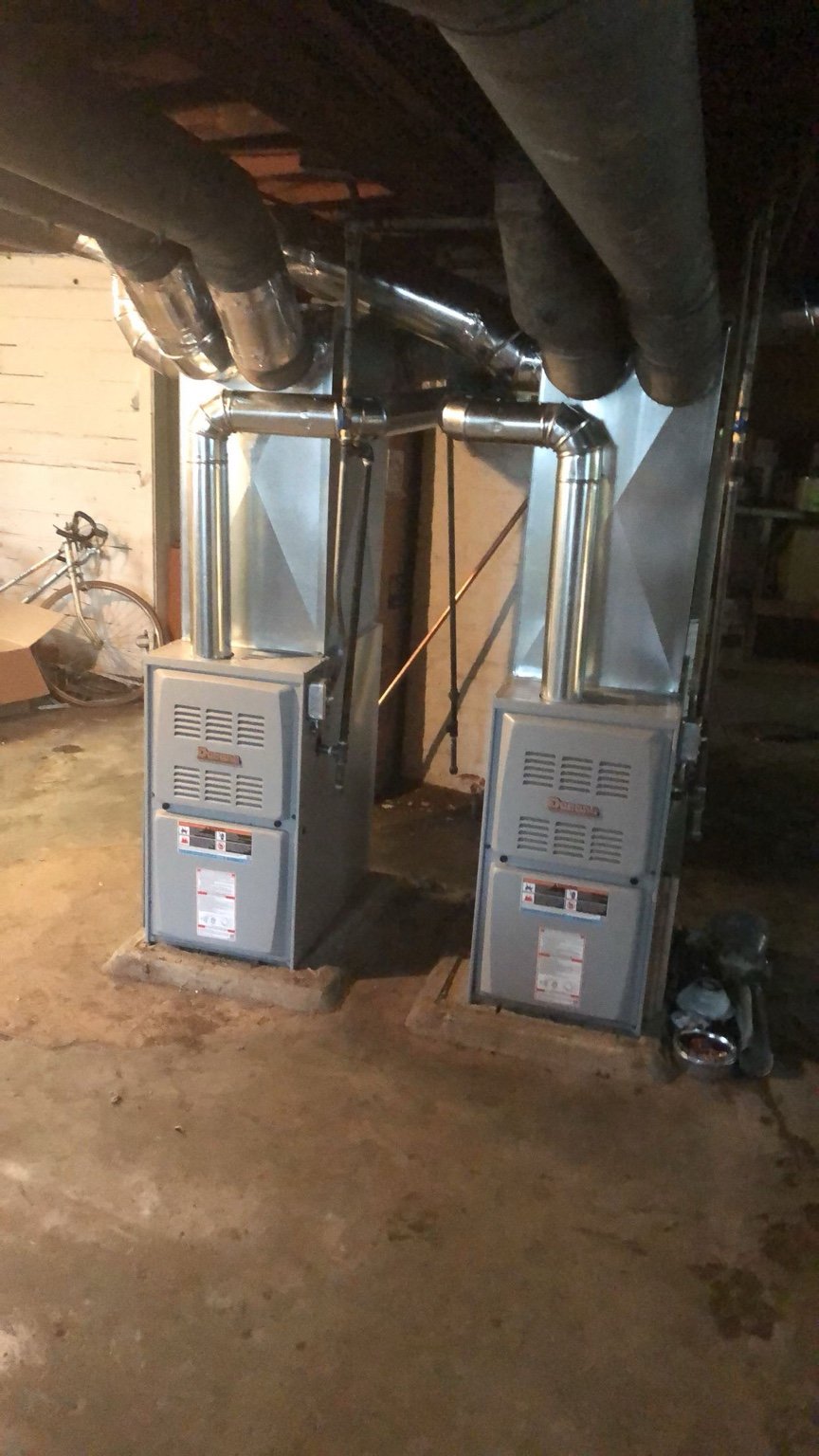 Twin Furnace Installation