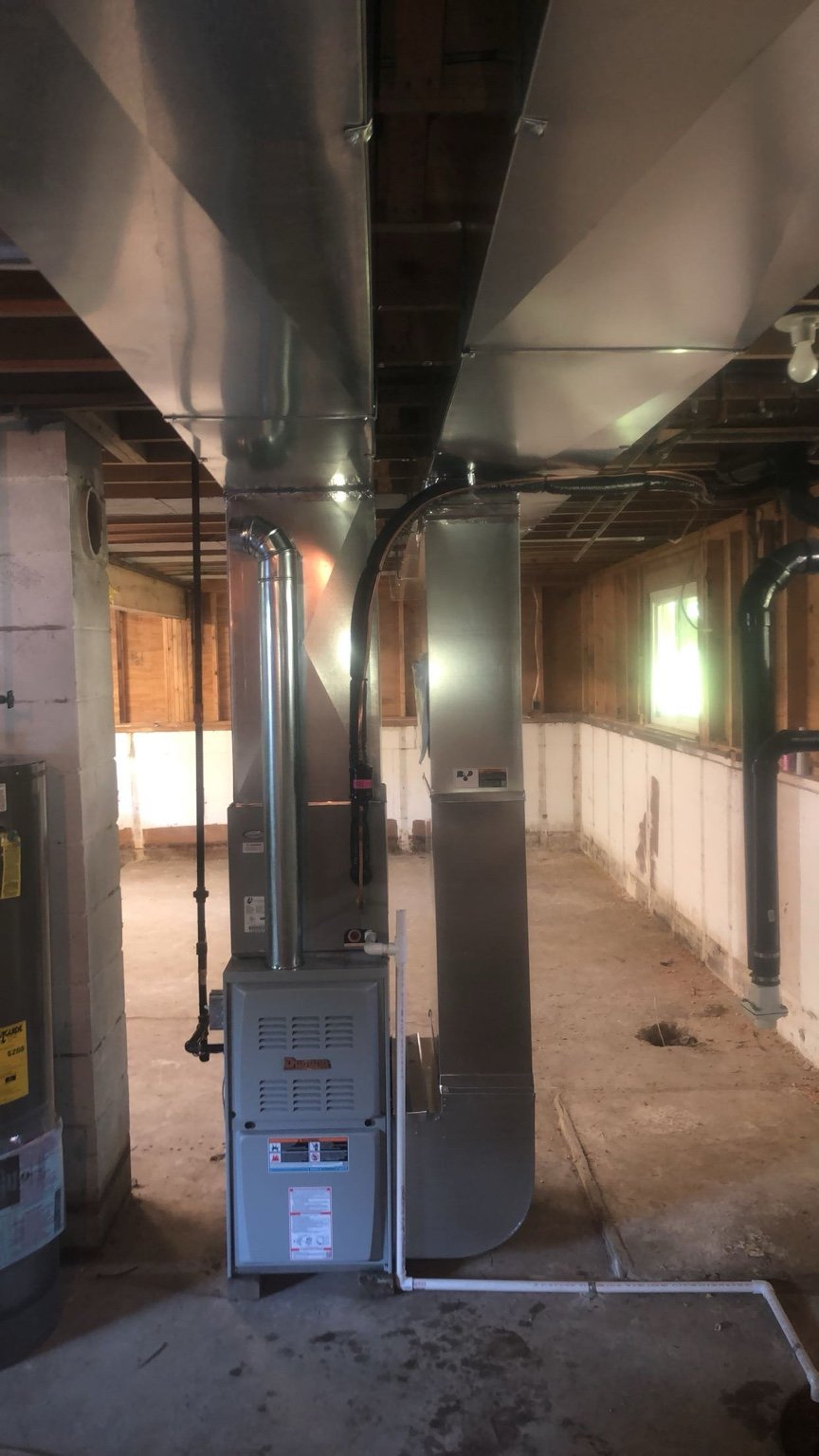 Basement Furnace & Ductwork