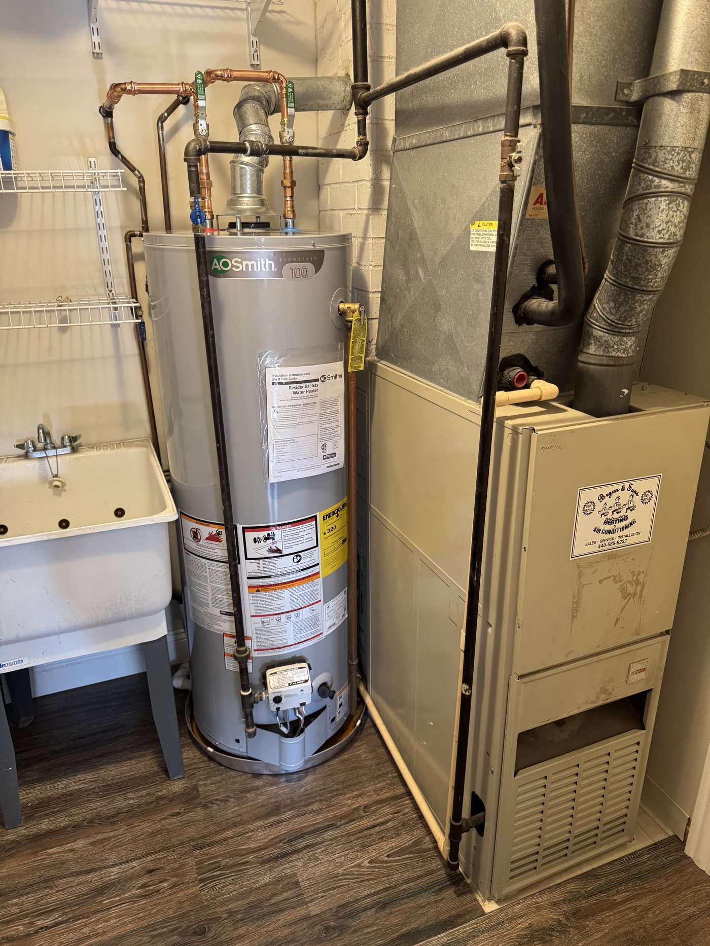 Water Heater & Furnace Setup